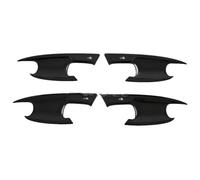 APTKCMCNVG Car Door Latch Handle Cover for MG 4 MG4 EV for Mulan 2022 2023 Car Styling Carbon Fiber Outer Door Bowl Handle Stickers Protection Covers Trim(Black Bowl)