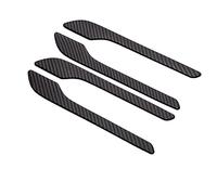 APTKCMCNVG Car Door Latch Handle Cover for Model 3 2021 Model Y Accessories Door Cover Paste Model3 Carbon Fiber ABS Three 4Pcs/Set Car Door Handle(A)