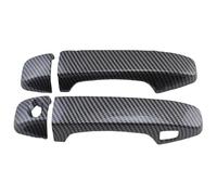 APTKCMCNVG Car Door Latch Handle Cover for Subaru for Outback 2014-2021 Single Hole 1-Smart Door Handle Bowl Anti-Scratch Modification(2 Doors Carbon Fiber Pattern)