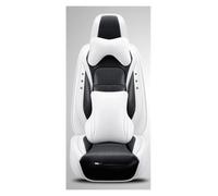 APTKCMCNVG Seat Covers Tailored For A3 8p A5 For Sportback A6 4f C5 C7 C6 For Avant A4 B6 B7 B8 Car Seat Cover Set Cushion Protection Full Leather(Black White,Deluxe Edition)