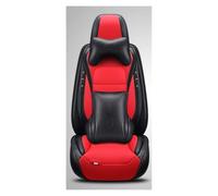 APTKCMCNVG Seat Covers Tailored For A3 8p A5 For Sportback A6 4f C5 C7 C6 For Avant A4 B6 B7 B8 Car Seat Cover Set Cushion Protection Full Leather(Red,Deluxe Edition)