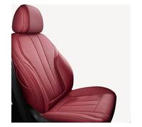 APTKCMCNVG Seat Covers Tailored For A4 2006-2017 Leather Car Seat Covers Accessories Custom Made Set Cushion Cover Protection(Lafite Red)