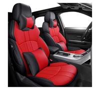 APTKCMCNVG Seat Covers Tailored For A4 B8 A3 8p A5 For Sportback For TT Mk1 Q3 B6 B7 For Avant C6 4f RS 4 5 6 7 Q5 Q7 Cowhide Car Seat Cover Set Cushion(Black Red,Deluxe Edition)