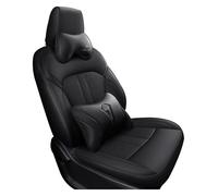 APTKCMCNVG Seat Covers Tailored For Alfa For Romeo 147 For Stelvio For Mito 156 For Giulietta Car Seat Set Cushion Protection Custom Made Cover Leather(Black,With pillow)