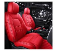APTKCMCNVG Seat Covers Tailored For Cayenne For Macan For Panamera Seat Covers For Car Custom Fits Full Set Middle Perforated PU Leather Specific(Red)