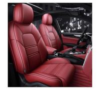 APTKCMCNVG Seat Covers Tailored For Cayenne For Macan For Panamera Seat Covers For Car Custom Fits Full Set Middle Perforated PU Leather Specific(Burgundy)