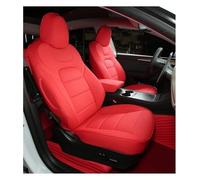 APTKCMCNVG Seat Covers Tailored For Model 3 Car Front Rear Seat Covers Half/Full Set Surround Cushion Interior Accessories(Red,Half Surround)
