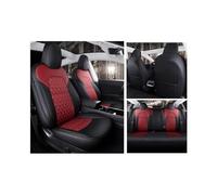 APTKCMCNVG Seat Covers Tailored For Model 3 For Model Y Car Seat Set Cushion Cover Protection 360 Degree Full Covered Custom Leather(Black Burgundy)