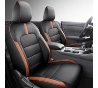 APTKCMCNVG Seat Covers Tailored For Sentra 2014-2024 Car Seat Protector Covers Leather Cushion For Custom Special Cover Full Set(Orange 20-24)