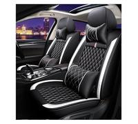 APTKCMCNVG Seat Covers Tailored For Toyota All Models For Sequoia For Rush For Avalon For Avanza Universal Car Seat Cover Interior Covers(Luxury Black White)