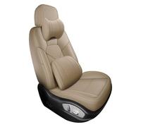 APTKCMCNVG Seat Covers Tailored For Toyota For Auris For Camry 40 For Land Cruiser 100 For Corolla Leather Car Seat Cover Full Set Decoration Accessories(Beige,Deluxe Edition)