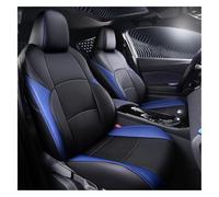 APTKCMCNVG Seat Covers Tailored For Toyota For C-HR 2016-2021 Customized Leather Car Seat Cover Kit Accessories Full Set Covers Interior Cushion Protection(Black Blu)