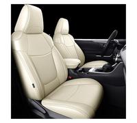 APTKCMCNVG Seat Covers Tailored For Toyota For RAV4 For Corolla For CHR For Camry 5 Seats Custom Leather Car Seat Covers Full Set Cushion Cover Protection(Beige)