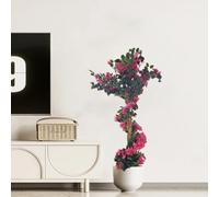 Aptliton 125cm Artificial Bougainvillea Tree, Big Realistic Faux Tree In Pot, with Flowers And Leaves Home Decor Artificial Bougainvillea Plant for Indoor Outdoor Home Office Living Room Balcony
