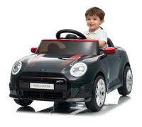Aptliton 12V Electric Kids Ride on Car BMW MINI Licensed with Remote Control, 12V Electric Car for Kids with Speeds Up to 3 Km/h, Horn, LED Lights, and Music, for Children Ages 3+,Black