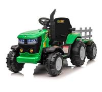 Aptliton 12V Kids Electric Car, Battery Powered Ride on Tractor with Parent Remote Control, Electric Ride on Cars for Kids Age 3 to 5, Boys Girls Toddler Ride on Toy with LED Lights & MP3,Green
