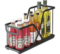 Aptliton 1Pack Expandable Pull Out Cabinet Organizer, Black