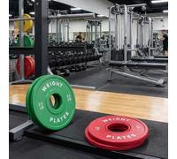 Aptliton 2" Olympic Weight Plates Set, Solid Steel Core Rubber Coated Fractional Plates for Barbell, Color-Coded Plates for Strength Training, Home Gym Fitness (2x2.5LB + 2x1.25LB, Green/Red)