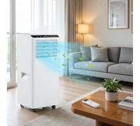 Aptliton 4-in-1 Portable Air Conditioner 7000 BTU, AC Unit with Fan, Dehumidifier & Ventilation, Dual Digital Display, 2 Fan Speeds, Sleep Mode, Remote, 24H Timer, Window Kit - for Home & Office
