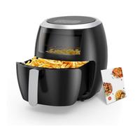 Aptliton 8L Air Fryer with Recipe Book, 1800W Oil-Free Digital Touch Screen, Energy Saving, Timer & Temperature Control, Low Noise, Dishwasher Safe - Large Air Fryer Oven for Home Use
