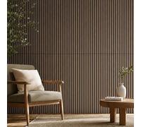 Aptliton Acoustic Slat Wall Panel, MDF Wood Slatted Feature Wall Panels with 9mm Sound-Absorbing Felt Backing, Easy Install for Living Room Bedroom Office Home Theater, Oak Finish, 120 * 60cm, 8PCS