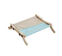 Aptliton Adjustable Cat Window Perch & Radiator Hammock - Wooden Seat with Sturdy Clamp-On No-Screw Design, Supports Up to 18kg - Easy Assembly Indoor Cat Bed with Suction Cups for Windowsill, Bedside