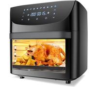 Aptliton Air Fryer Oven 18L, Large Capacity, Touch Screen Oven with Rotisserie, Large Capacity Air Fryer, Visual Window, Smart Finish, Dishwasher Safe, Rapid Air Circulation, BPA-Free Accessories