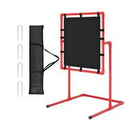Aptliton Baseball Strike Zone Target for Plastic Balls, Pitching Training Aid with PVC Frame & Carry Bag, Red, 71cm x 76cm Hitting Area, Tool-Free Assembly for Backyard & Park Use