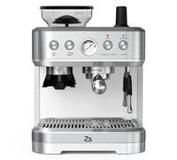 Aptliton Coffee Espresso Machine, Latte & Cappuccino Coffee Maker with Integrated Bean Grinder & Steam Wand & Cappuccino Milk Frother, 2.3 L Water Tank, 15 Bar Italian Pump, Stainless Steel