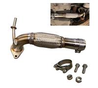 Aptliton Exhaust Flexi Pipe Repair Kit for [Insert Car Model], Stainless Steel Front Downpipe Flexible Joint with Flange & Clamp, No Welding Direct Fit Replacement