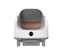 Aptliton Extra Large Automatic Self-Cleaning Cat Litter Box with APP Control, Low Noise, Odor-Free Design, Infrared Safety Detectors, 9L Capacity for Multiple Cats, 54×50×55cm
