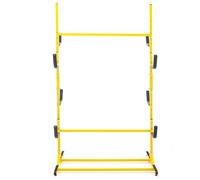 Aptliton Freestanding Kayak Storage Rack for 4-6 Kayaks, Heavy Duty Garage Organiser Stand for Canoe SUP Paddleboard, Adjustable Arms with Rubber Padding, 240kg Load (Yellow)