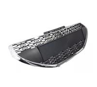 Aptliton Front Bumper Grille Assembly for Peugeot 208 2012-2015, Chrome Trim Upper Radiator Mesh Grille, ABS Electroplated Hood Grille Replacement