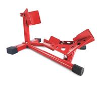 Aptliton Heavy Duty Motorcycle Front Wheel Chock 12"-21" Adjustable Motorbike Wheel Stand, Steel Motorcycle Wheel Chock Locking System for Trailer Garage Storage Maintenance