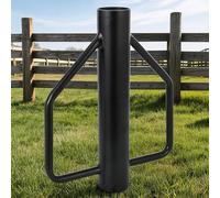 Aptliton Heavy Duty Steel Fence Post Driver - Ergonomic Handles for Maximum Control - Manual T-Post & U-Channel Pounder for Metal, Wooden, Garden Fencing, Landscaping - 12 lbs, Black