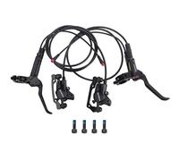 Aptliton Hydraulic Brake Set with 1 Pair Aluminum Alloy Oil Brake, Double-Piston Disc Brake with Power Cut-Off, Front & Rear E-Bike Brake Kit for Electric Bicycles