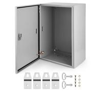 Aptliton IP66 Waterproof Electrical Enclosure Box, 50x30x25cm Cold Rolled Steel Outdoor Junction Box with Lock Mounting Kit, Wall-Mounted Electric Power Box for Industrial Home Commercial Use