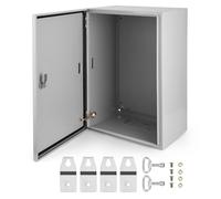 Aptliton IP66 Waterproof Electrical Enclosure Box, 61x30x15cm Cold Rolled Steel Outdoor Junction Box with Lock Mounting Kit, Wall-Mounted Electric Power Box for Industrial Home Commercial Use