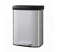 Aptliton Large Kitchen Bin 60L Stainless Steel Statement Piece, Hotel Grade Large Capacity Pedal Bin Wide Opening, Commercial Grade Soft Close Removable Inner Bucket, Minimalist Fingerprint Resistant