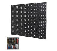 Aptliton Metal Pegboard Wall Organiser Panels, Heavy Duty Steel Tool Storage Board for Garage Workshop Kitchen, Wall Mounted Display Rack Kit