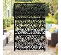 Aptliton Metal Privacy Screen Outdoor Garden, 6ft Free Standing Room Divider Partition, Decorative Laser Cut Trellis Panel for Patio Living Room (120x180cm,)
