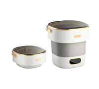 Aptliton Portable Mini Washing Machine with Spin Dryer - 13L Collapsible Washer for Underwear, Baby Clothes, Socks, Small Laundry - Silent, Compact, Great for Camping, RV, Travel, Apartments