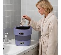 Aptliton Ultra Quiet 12L Portable Mini Washing Machine, Compact Washer & Spin Dryer, Energy Efficient for Baby Garments, Ideal for Dorm, Apartment & Travel Use