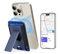 APTMAPT for Magsafe Wallet for iPhone 16/15/14/13/12 Series | Trackable Wallet | Adjustable Stand | Secure Grip| Works with Apple Find My | Stronger Magnetic | 6 Cards Holder | RFID Bloking (Blue)