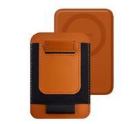 APTMAPT for MagSafe Wallet Works with Apple Find My, 5-Card RFID Holder with Pop-Up Strap, Strong Magnetic Wallet for iPhone 17/16/15/14/13/12 Pro Max Air Plus, Wireless Charging,Orange