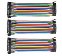 AptoFun 3 pcs female-female jumper cables/Breadboard Jumper Wires for Arduino and Raspberry pi 2/3 etc.