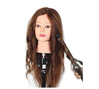 APTRIM 30-Inch Brown Real Human Hair Training Mannequin Salon Practice Head for Hairdressing & Cosmetology (Stand Not Included)