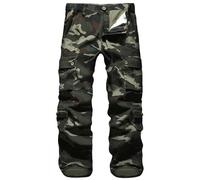 APTRO Mens Cargo Trousers Camo Trousers Combat Tactical Trousers Cotton Multiple Pockets Outdoor Pants LT01 Creen 30