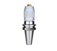 APU Integrated Self Tightening Drill Chuck BT30/BT40/BT50-APU08/13/16 Drill Bit Straight Shank Milling Cutter Head Mill Chuck Holder(White,BT40-APU16-120L)
