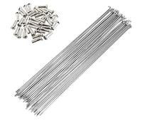 ApuaVireo&Co 10pc High Strength Flexible 700C Wheels Road Bike 26inch Mountain Bicycle Spokes Nipples Cycle Stainless Steel(298MM)
